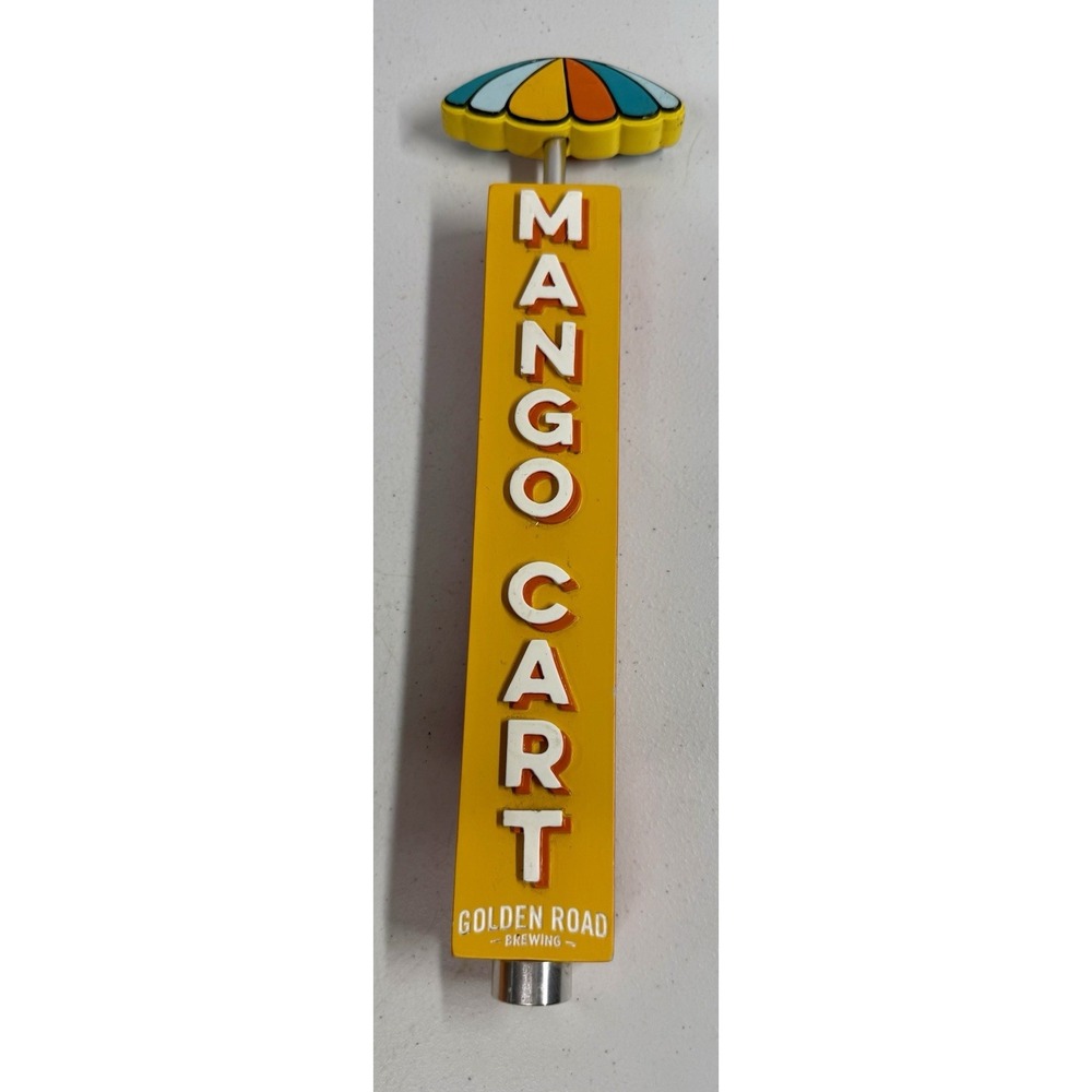 Golden Road Mango Cart Wheat Ale Beer Tap Handle 12"  Umbrella